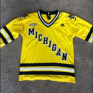 Youth Adidas Michigan Hockey Jersey